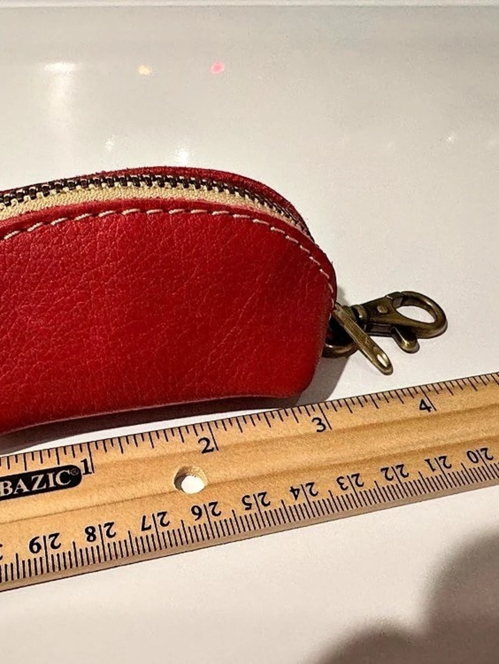 Portland Leather Goods PLG Sugar Taco Coin Pouch Keychain - Picture 5 of 6